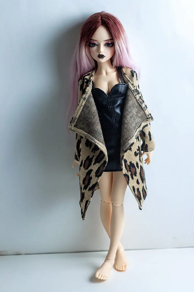 Fairyland Minifee MSD BJD Clothes - Leopard cardigan 1 mnn 5076.jpg