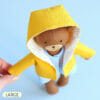 Handmade bear stuffed animal with clothes