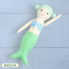 Handmade mermaid rag doll