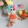 English Crochet Pattern Unicorn Toffee