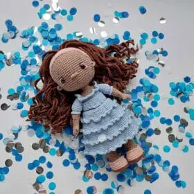 Crochet pattern doll Little Mermaid