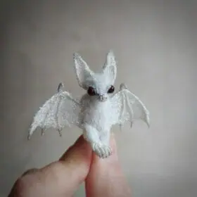 miniature albino bat
