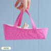 Easy to make sleeping basket with bedding for mini rag doll or stuffed animal