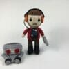 Plush crochet Star-Lord amigurumi toy, inspired by Marvel movies and comics, handmade pattern.