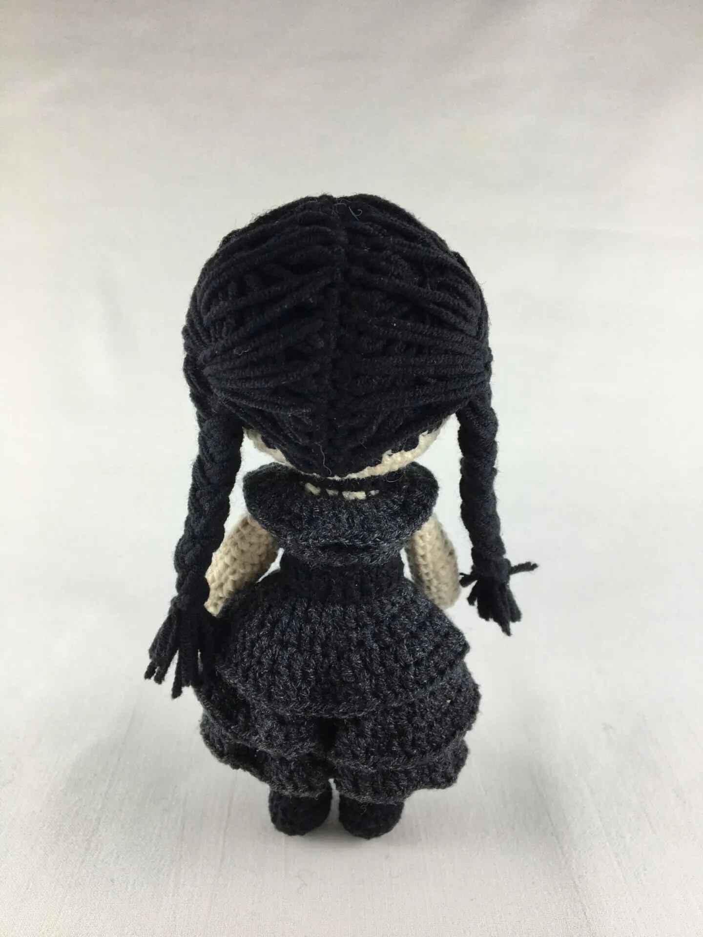 Wednesday crochet pattern PDF amigurumi, Halloween toy 4 Plush crochet Wednesday Addams amigurumi toy, inspired by The Addams Family, handmade pattern