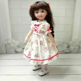 Little Darling white and red dress.