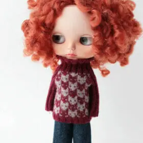Sweater for blythe doll
