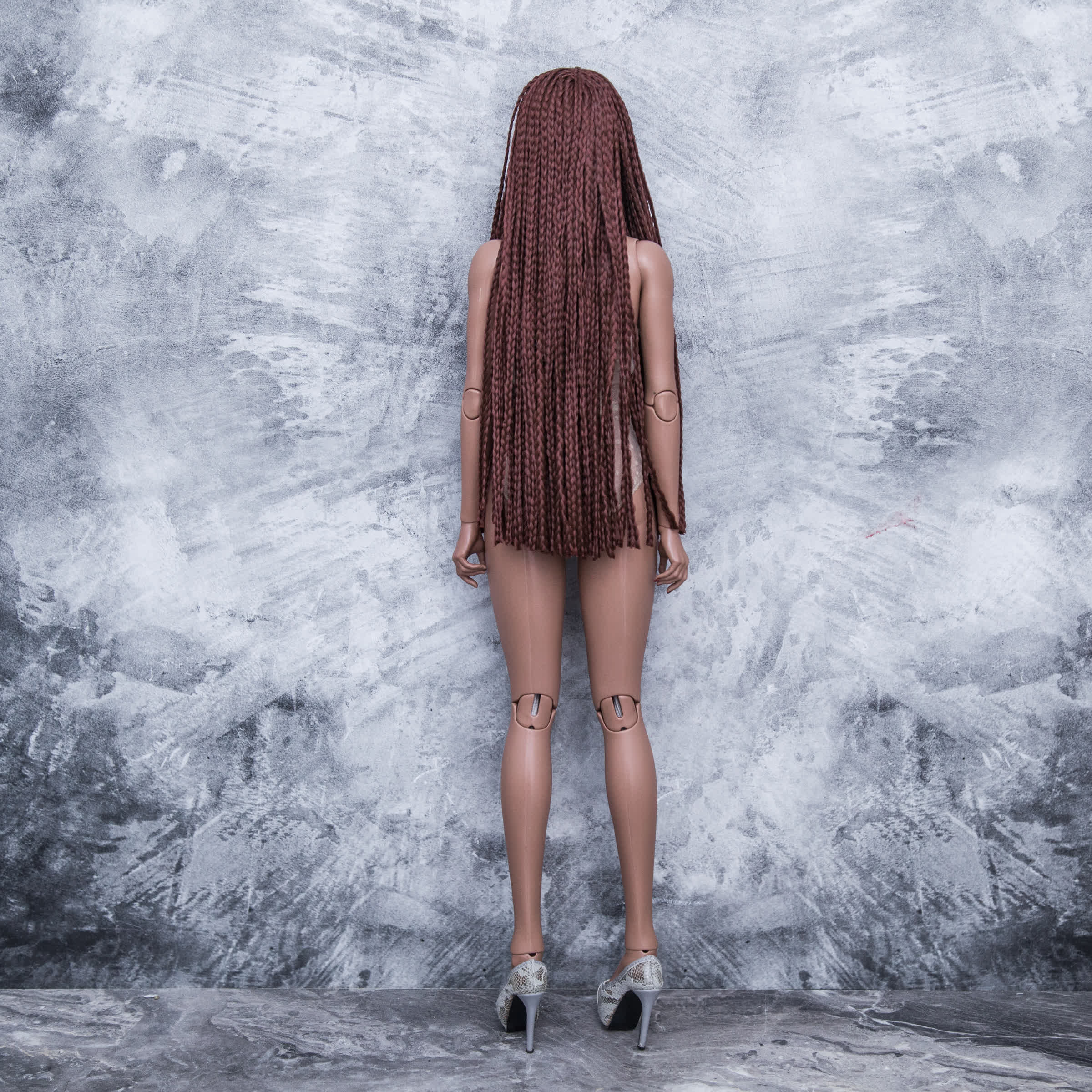 BJD Zi-Zi wig Dark Copper long color for head 5-6 (iple