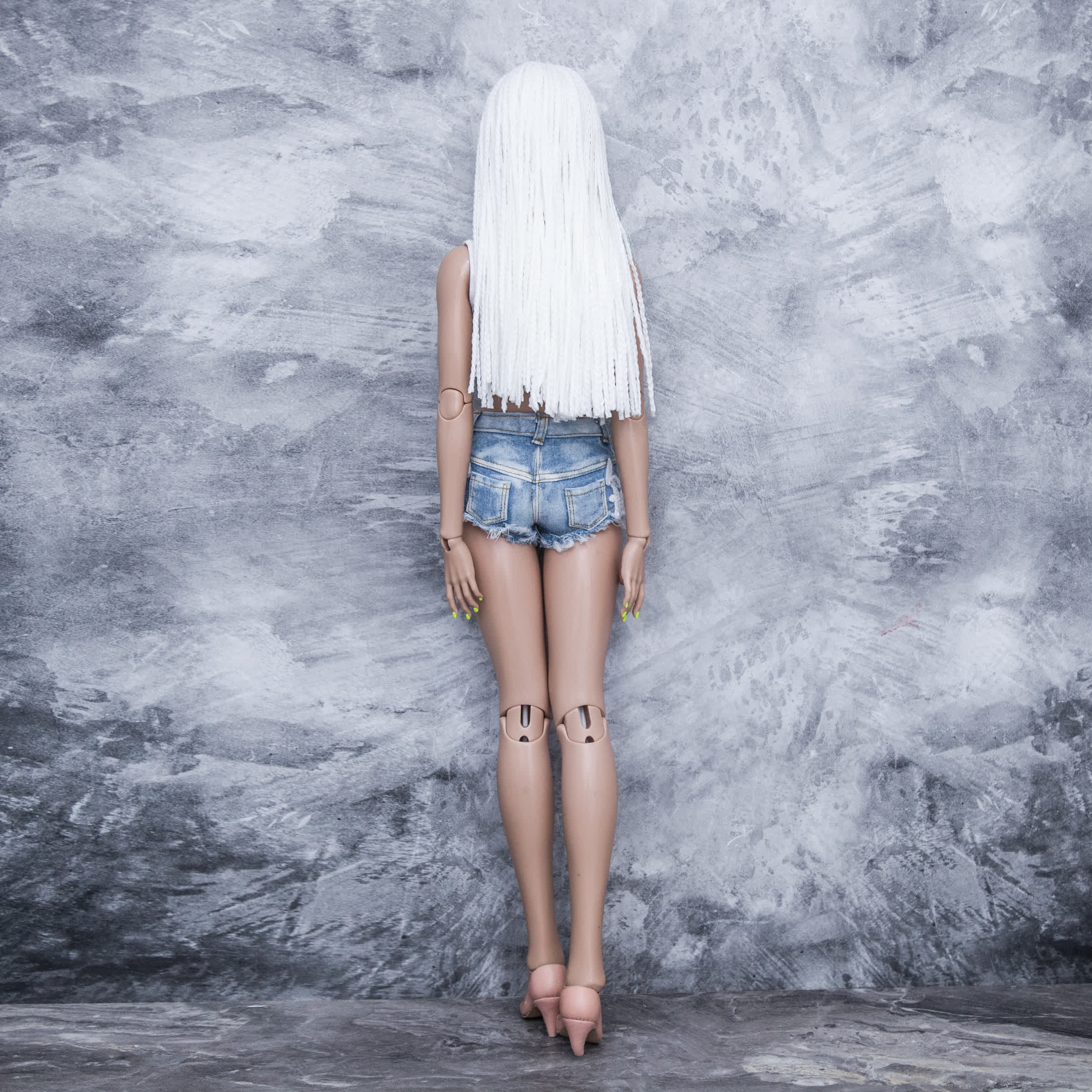 BJD Zi-Zi wig long White for head 8-9 (20,5cm) 8 3