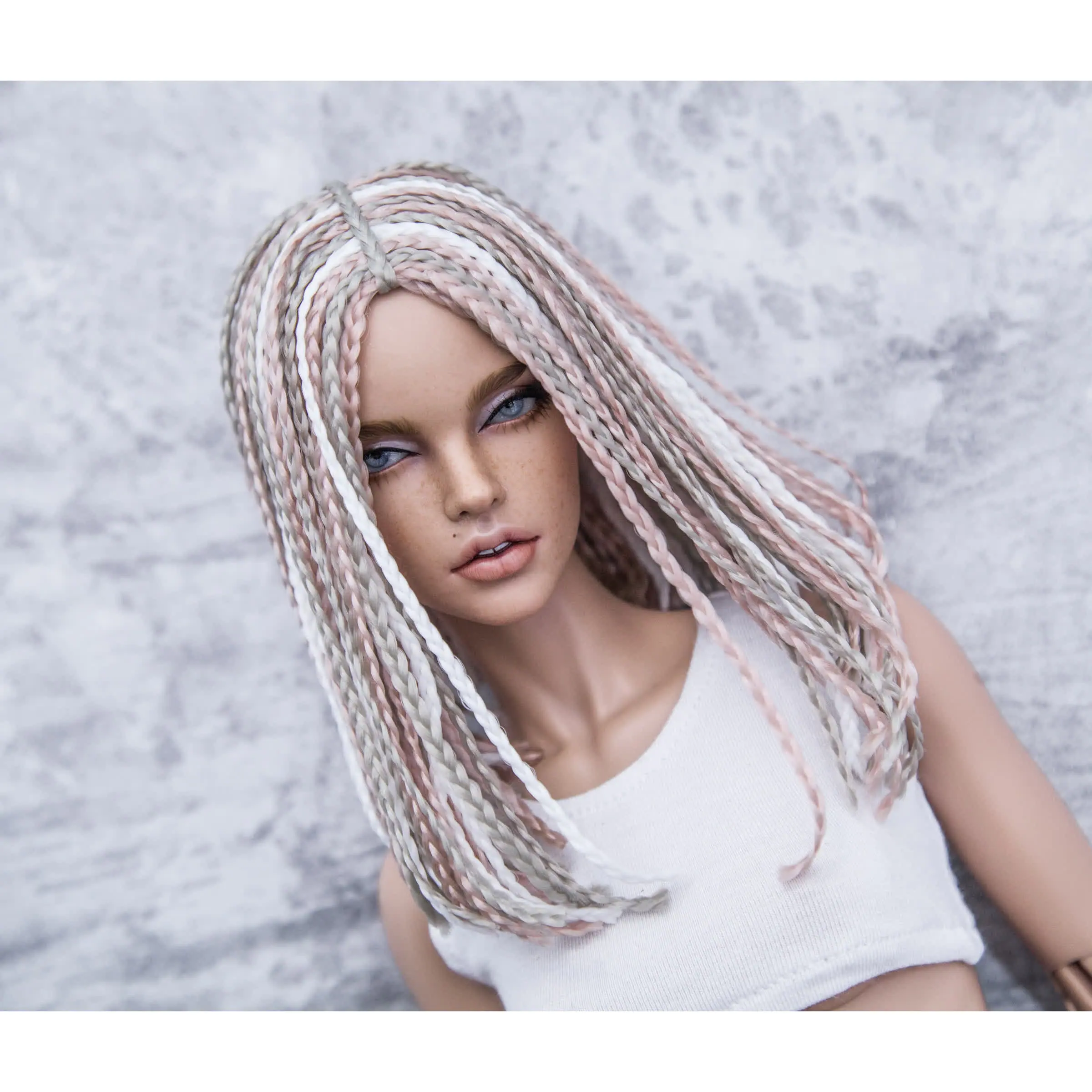 BJD Zi-Zi wig short Cream Soda for head 8-9 (20,5cm) 3 7.jpg
