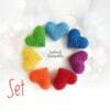 Crochet hearts