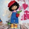Fashion doll with koala and cactus