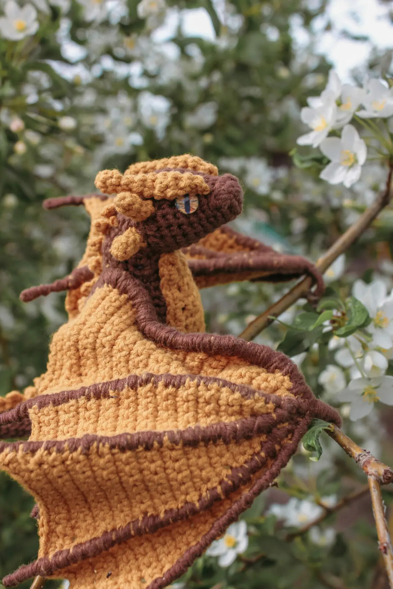 Hungarian Horntail. Knitted dragon. Collectible toy. 2 Hungarian Horntail. Knitted dragon. Collectible toy.