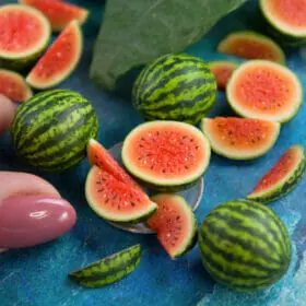 TUTORIAL Miniature Watermelon with polymer clay