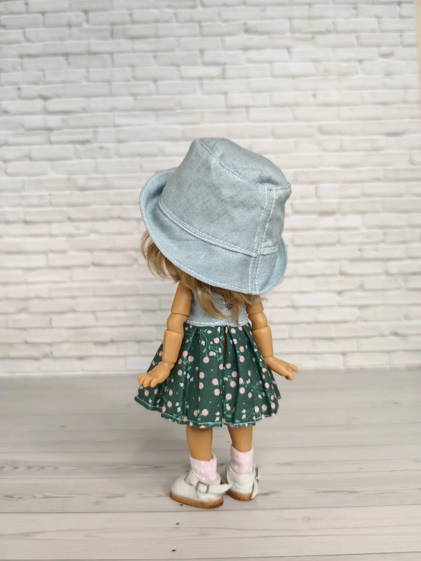 Summer denim sundress with embroidered hat for for Twinkles, Irrealdoll, Lati yellow 3 img 20230729 145637.jpg