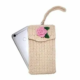 phone bag pattern for beginner, easy crochet phone case pattern
