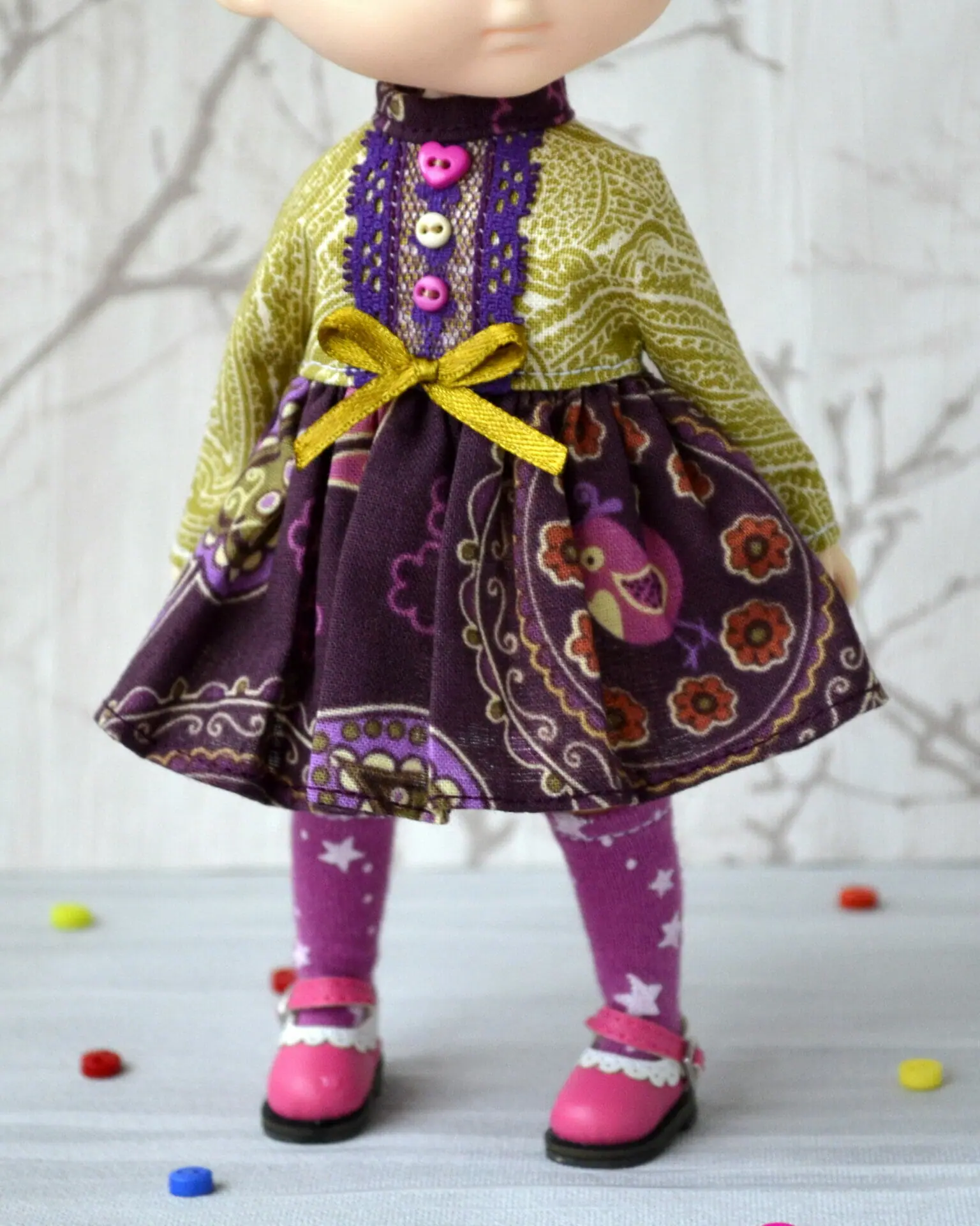 Meadow Chibbi Doll outfit, Holala, xiaomi doll dress, Сhickens 3 Holala dress, Holala doll dress outfit, Holala clothes - chickens