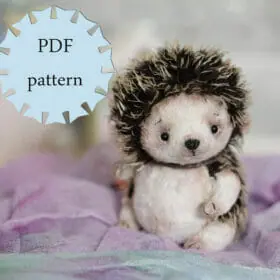 master class on sewing toys hedgehog