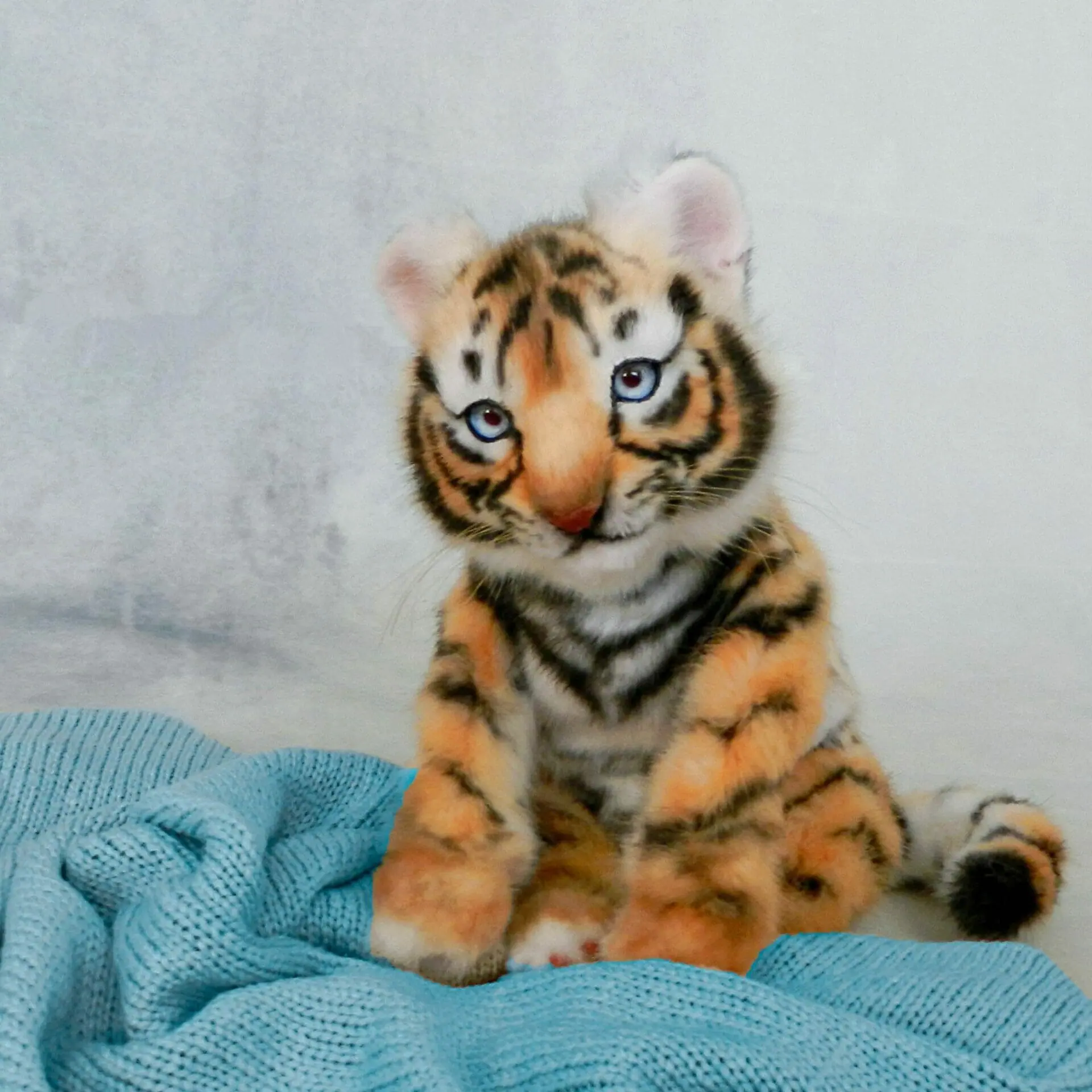 OOAK Posable Art Doll (Tiger buying cub!)