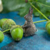 Tutorial miniature bunny with polymer clay and wool