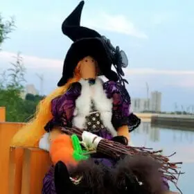 Witch doll for interior decoration