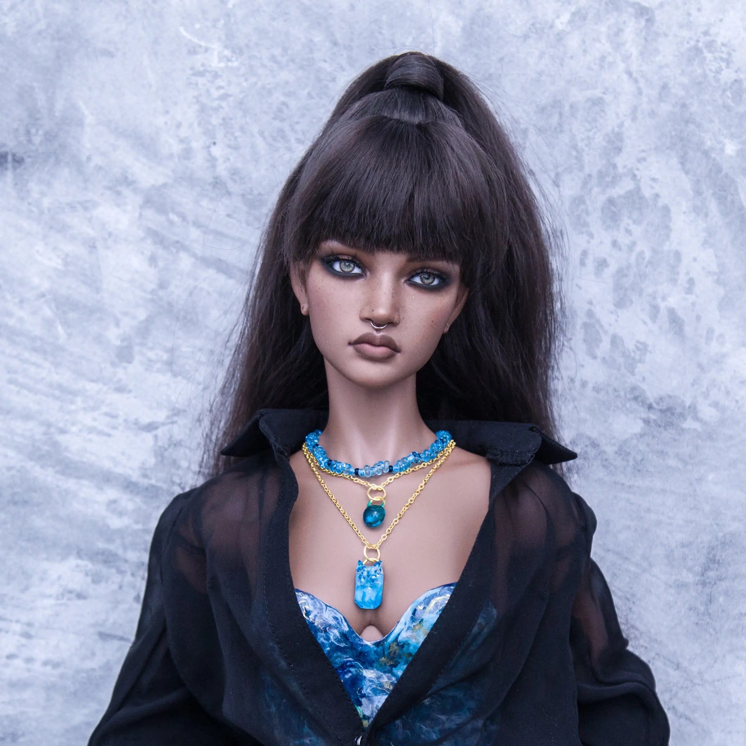 Blue/gold epoxy Necklace for 1/3 SD BJD 1 1.jpg