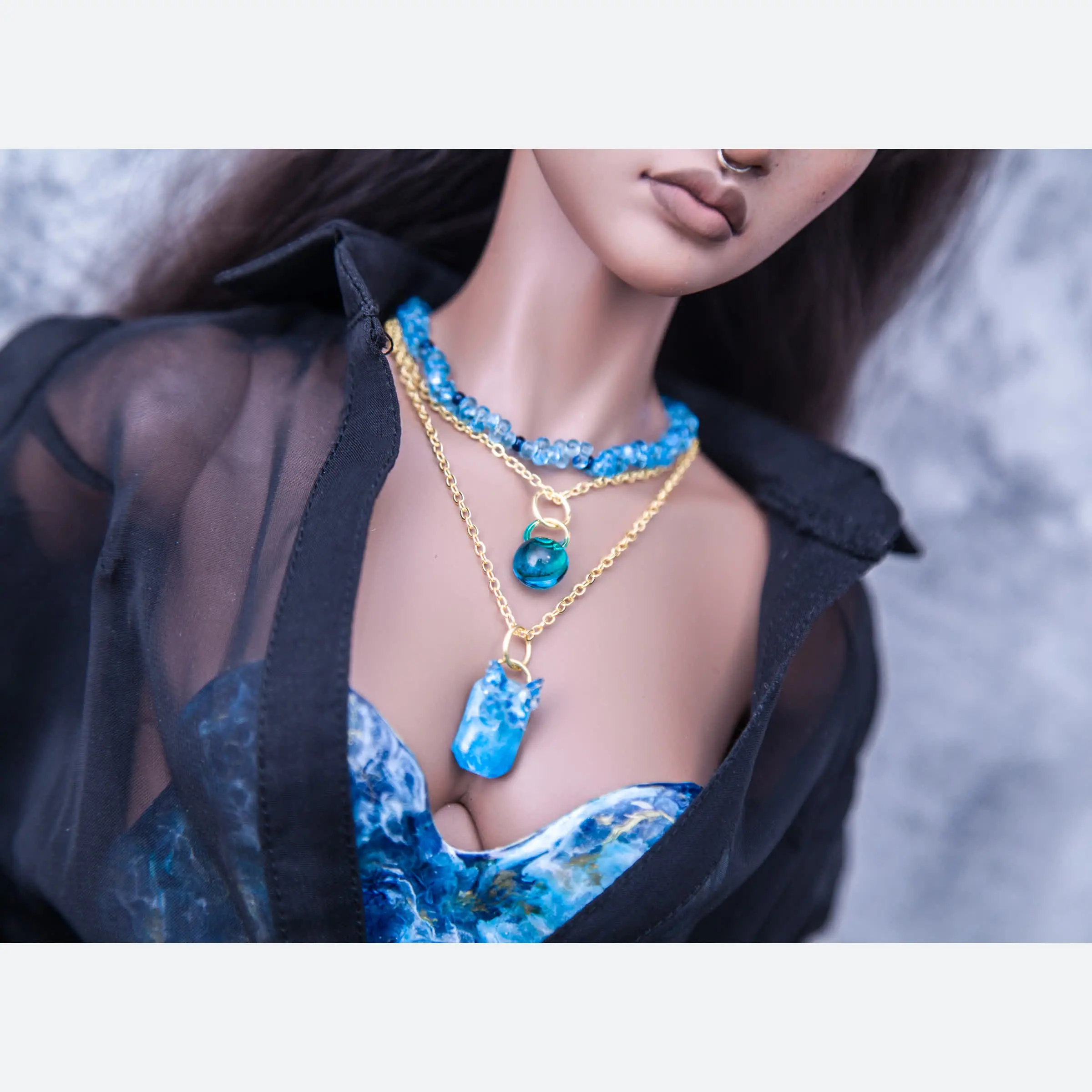 Blue/gold epoxy Necklace for 1/3 SD BJD 2 4.jpg