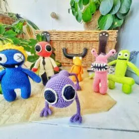 Amigurumi rainbow friends crochet pattern