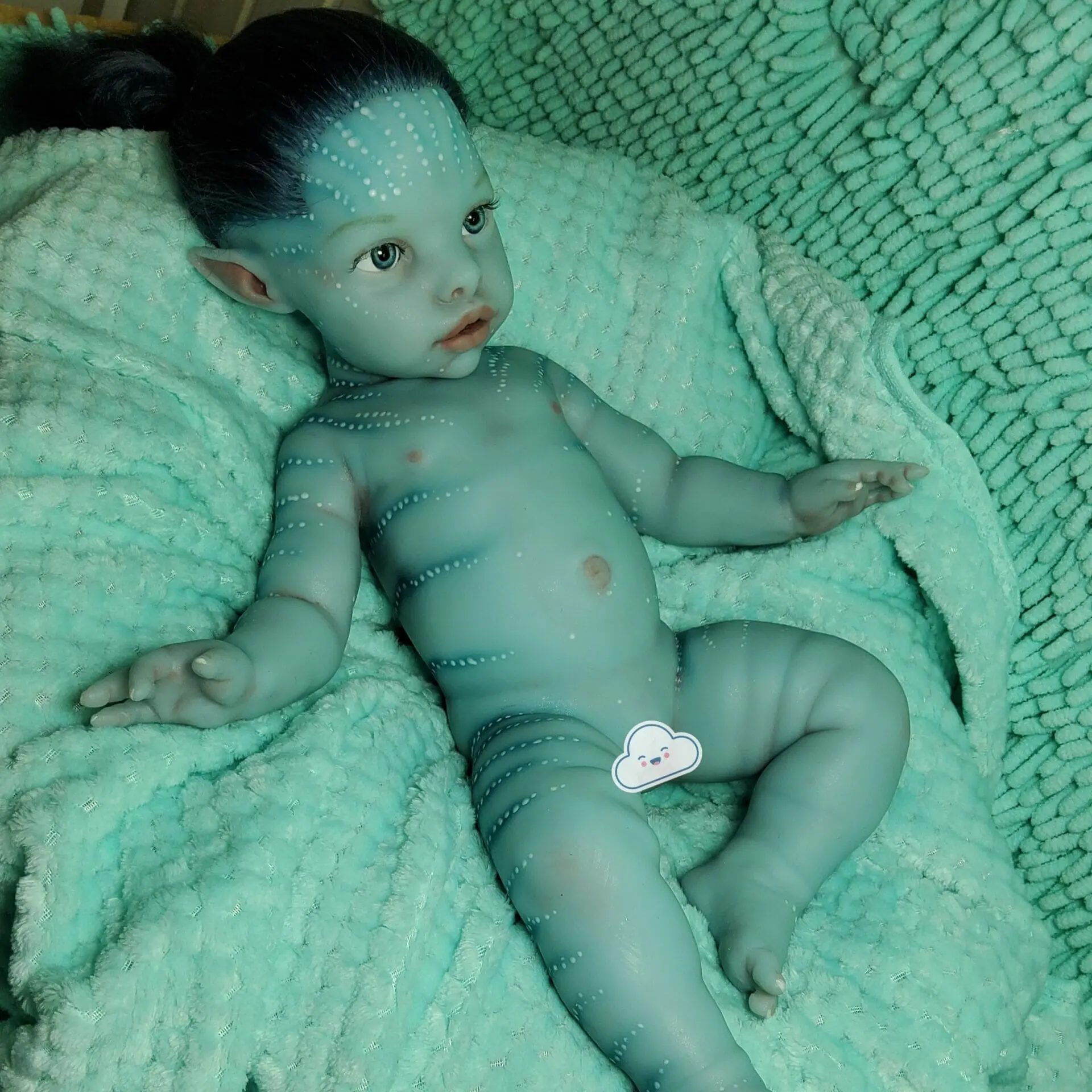 Cool silicone reborn doll avatar Tiger 17inch