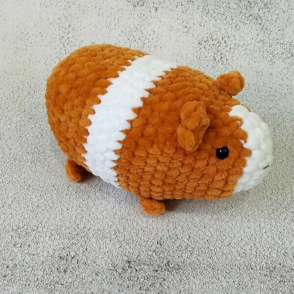 Guinea pig. Stuffed plush toy. Crocheted Guinea Pig.