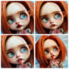 orange hair blythe doll custom