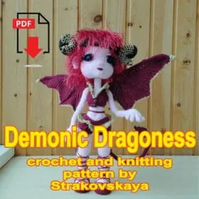 Demonic Draconess Doll ENG crochet pattern pdf