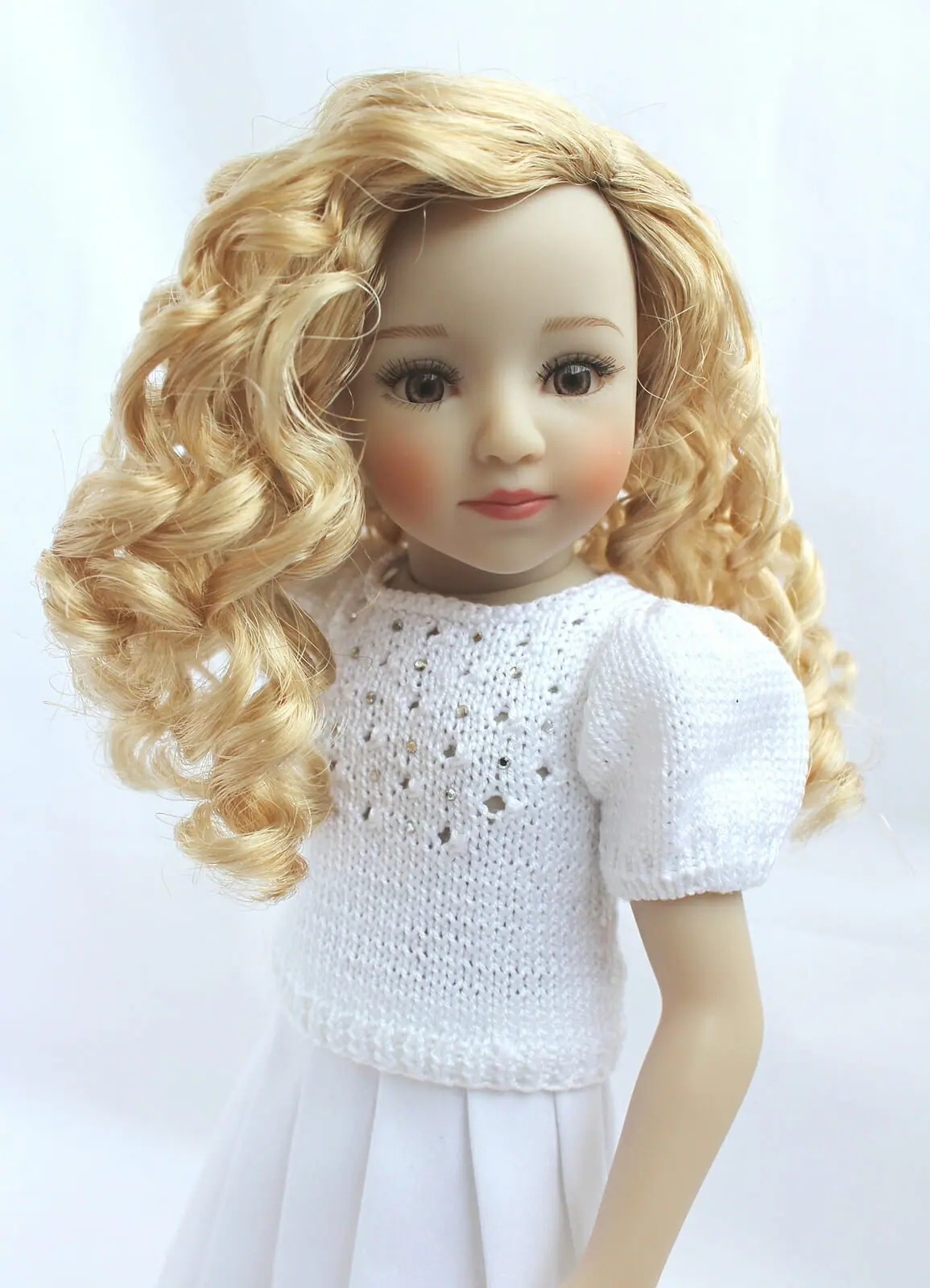 PDF Knitting Pattern Jessica T-Shirt for 13" dolls 6 PDF Knitting Pattern