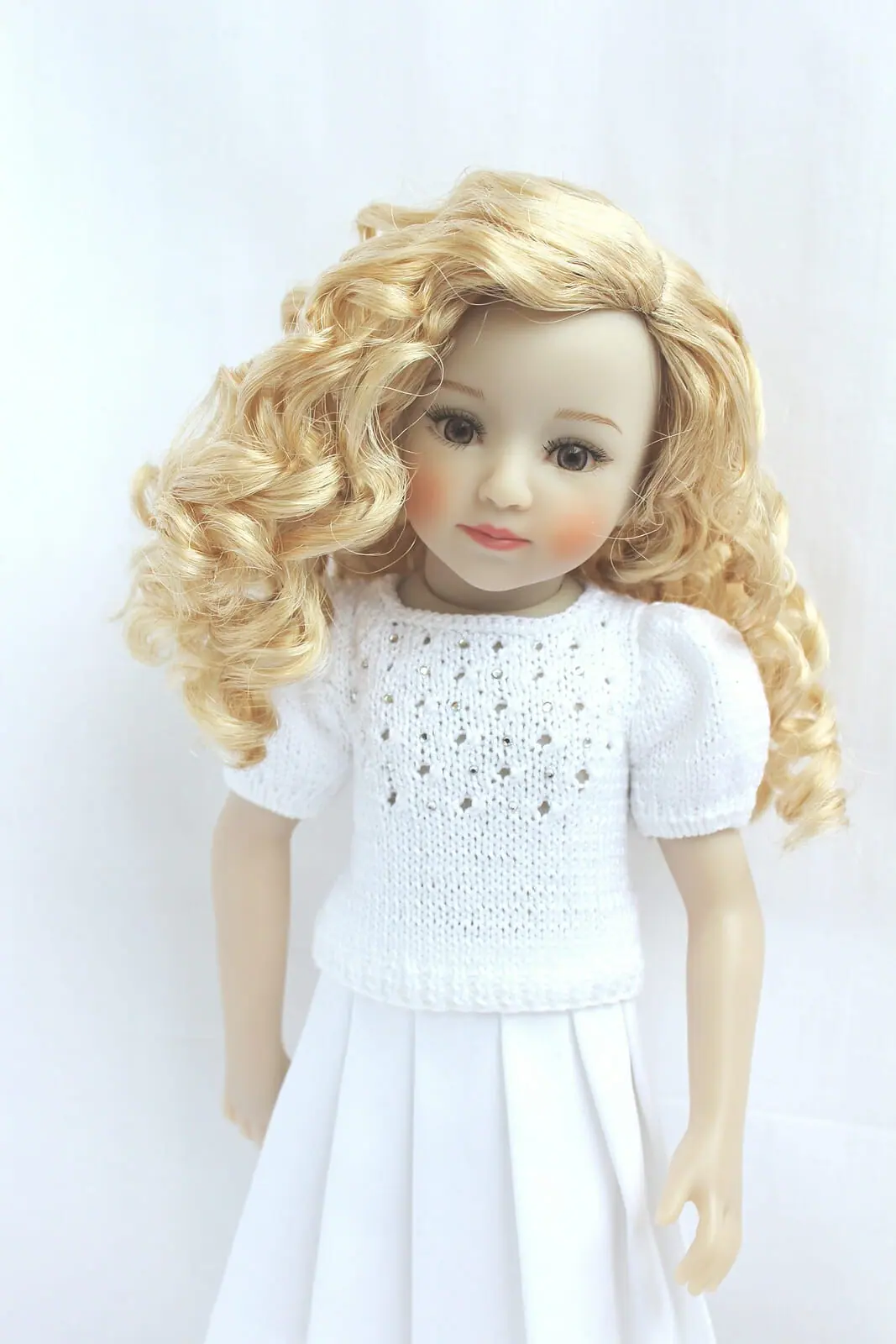 PDF Knitting Pattern Jessica T-Shirt for 13" dolls 3 PDF Knitting Pattern