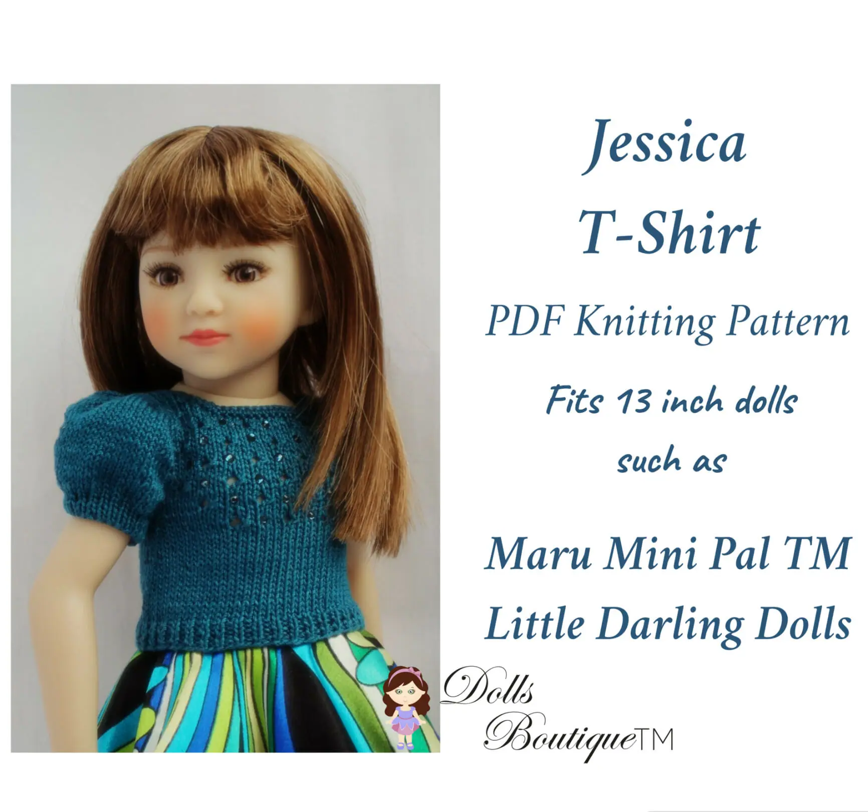 Jessica T-Shirt PDF Knitting Pattern