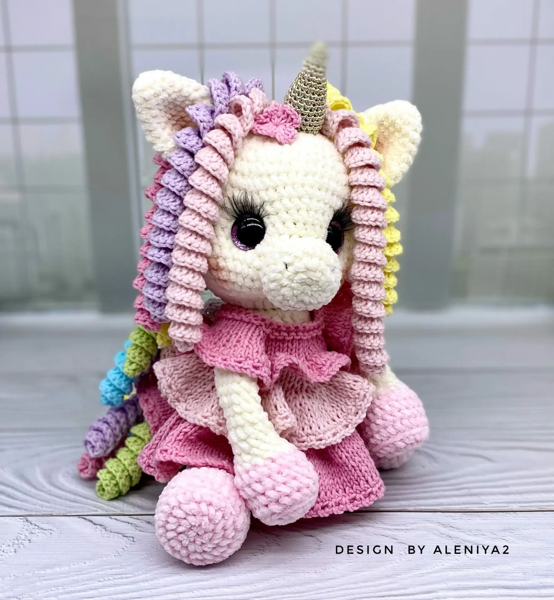 Unicorn pdf amigurumi crochet pattern - DailyDoll Shop