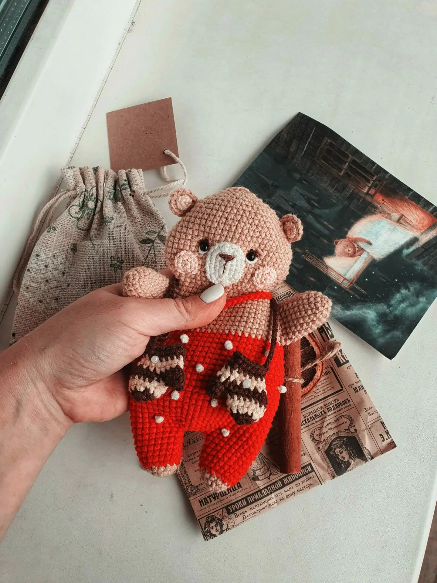 Crochet Keychain Bear Keychain Amigurumi Bear Keychain Bear -  en 2023