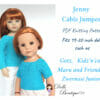 PDF Knitting Pattern Designed to fit 18-21 inch dolls such as Gotz, Kidz’n’cats, Maru and Friends, Zwernase Junior