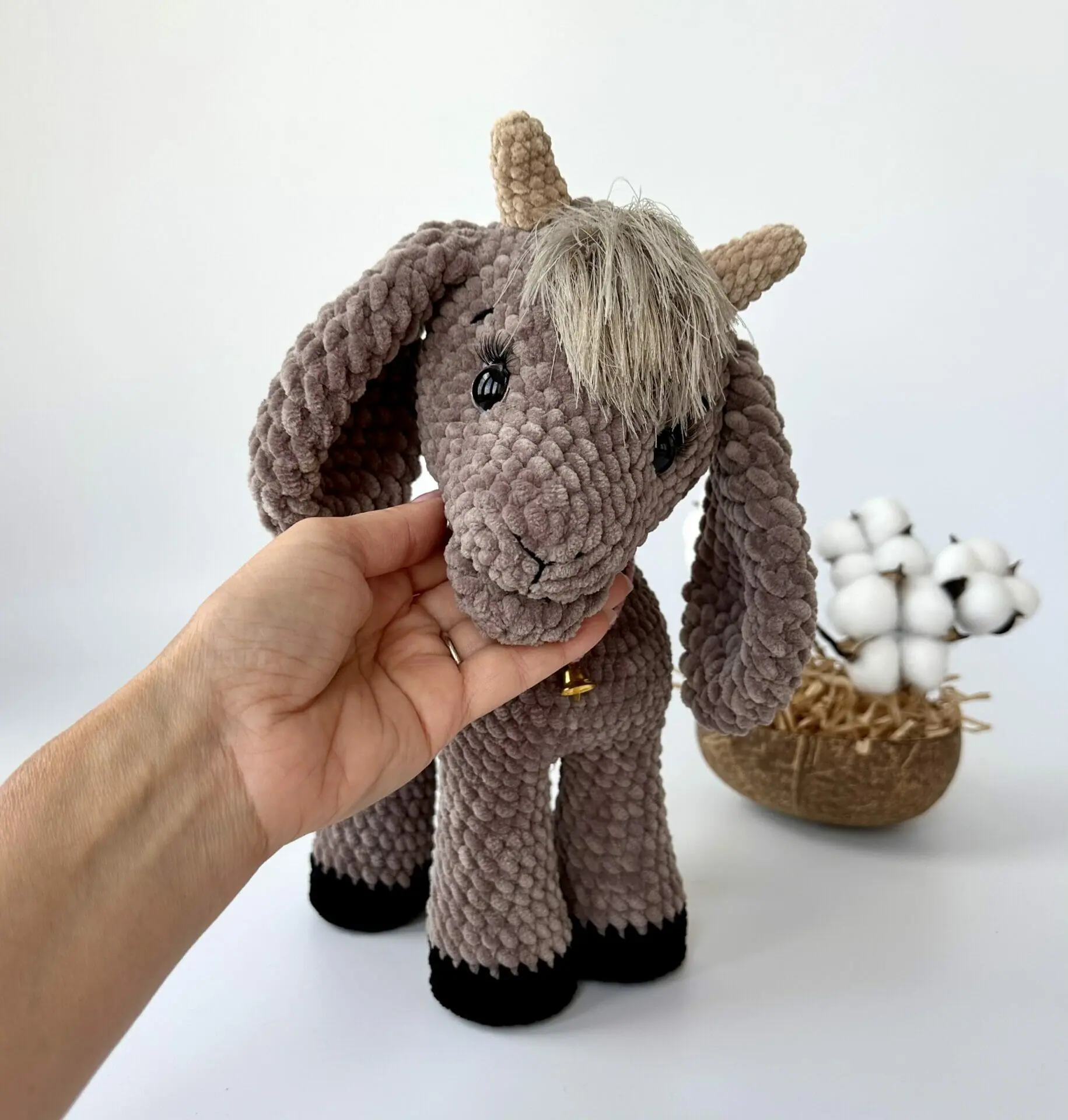 Frisky Goat Ready-made Crochet Toy Gift Baby Shower