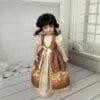 Outfit with pumpkins and foxes in brown colors.