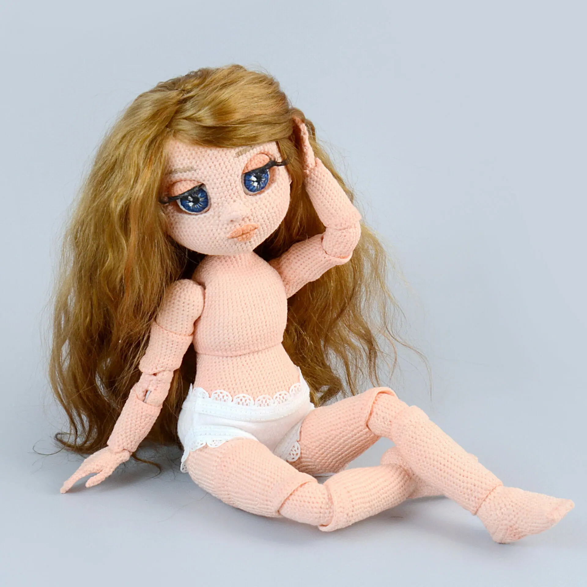 Lingerie set for Barbie - panties, bustier, stockings