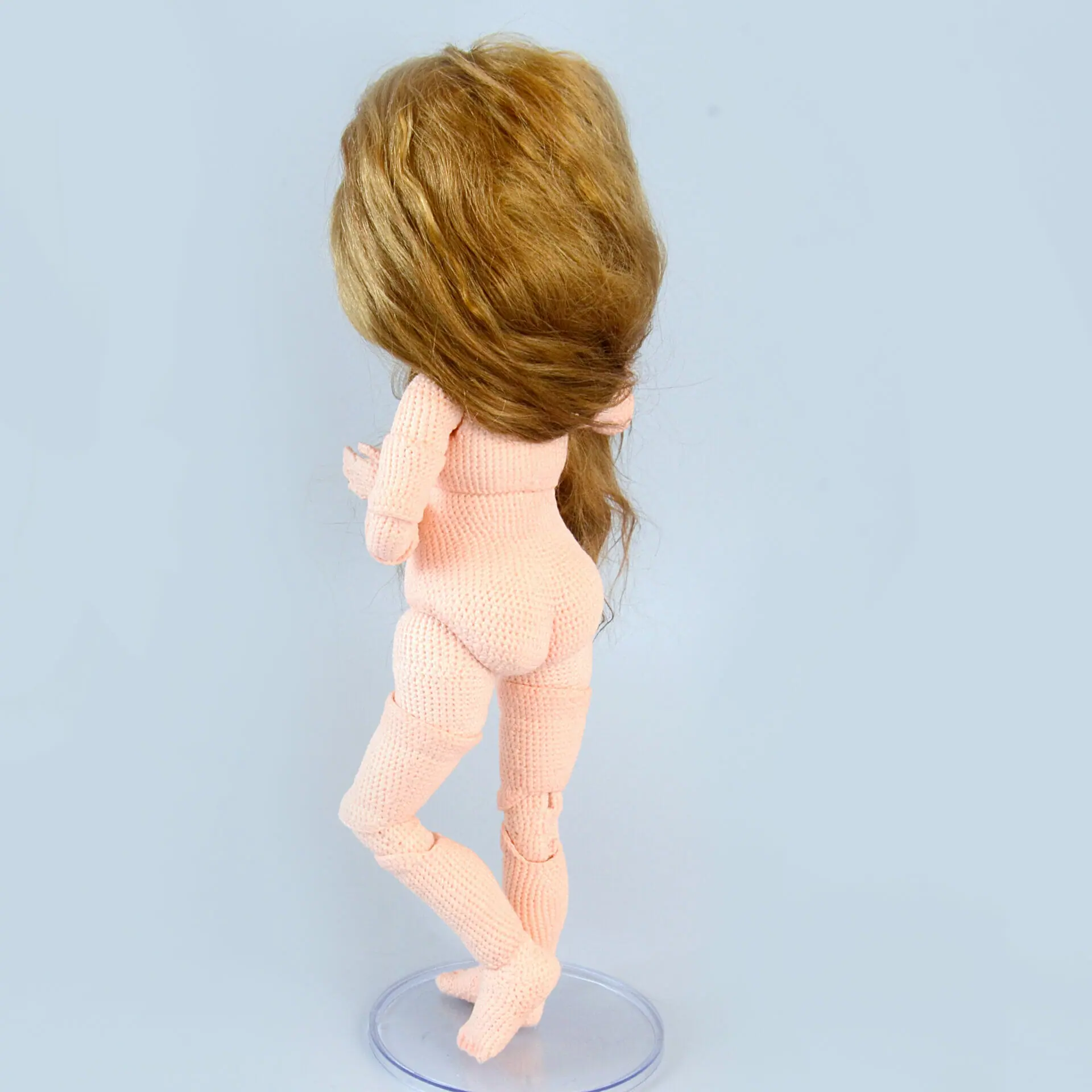 Unique collectible crocheted jointed doll KIRA (BJD dolls)
