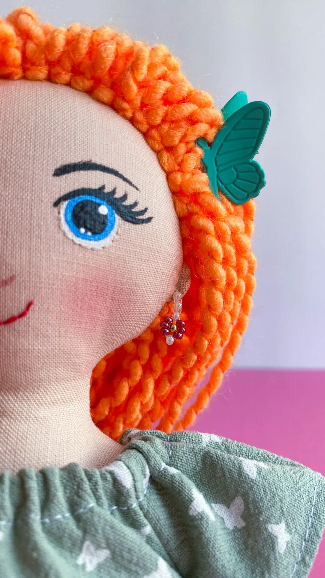Handmade rag doll with clothes, soft doll for girl, gift Birtgday 1 cloth doll
