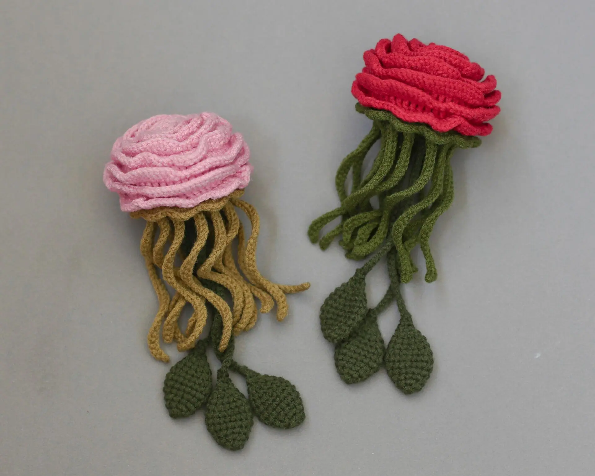 Amigurumi crochet pattern Jellyfish Rose - pincushion - DailyDoll Shop