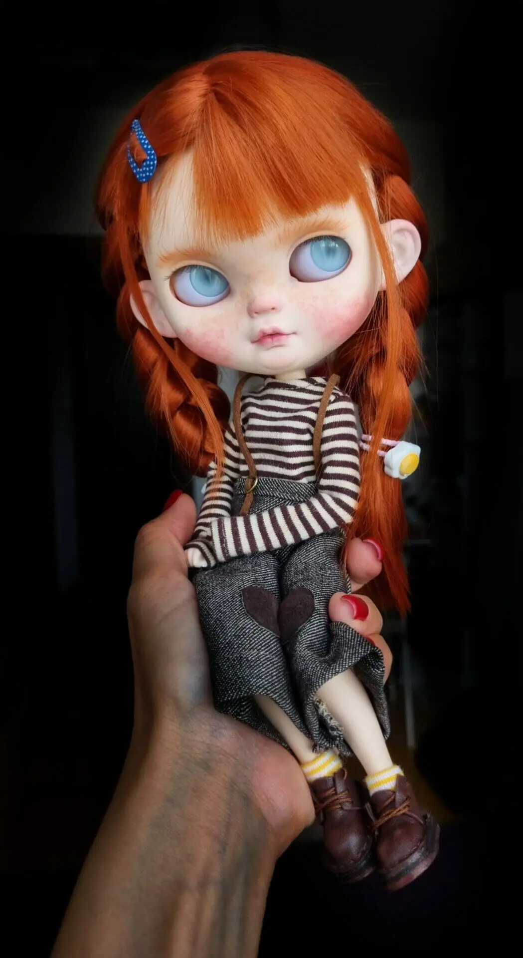 ICY Blythe custom doll with red hair - DailyDoll Shop