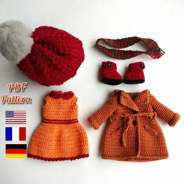 Vêtements Accessoires Poupée au Crochet - Doll - muñeca 