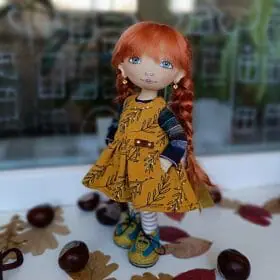 art doll textile doll