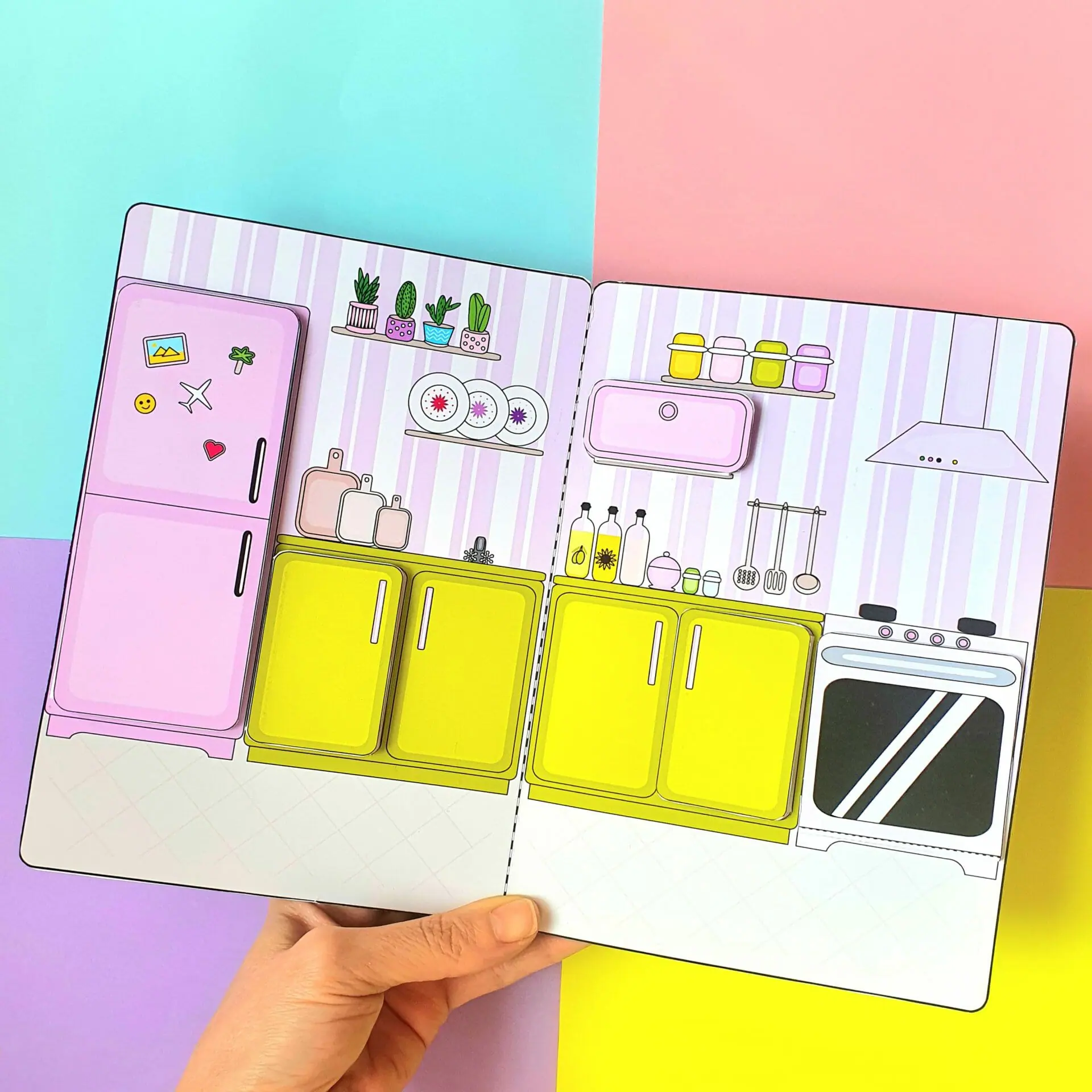 Pop-Up Paper Doll House Files For Printing and Cutting