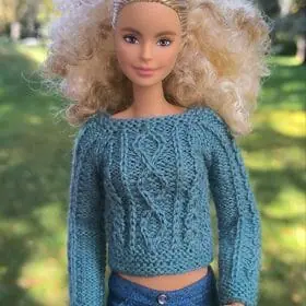 Barbie in Azure Sweater, Front View
