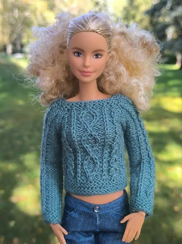 Barbie in Azure Sweater, Front View
